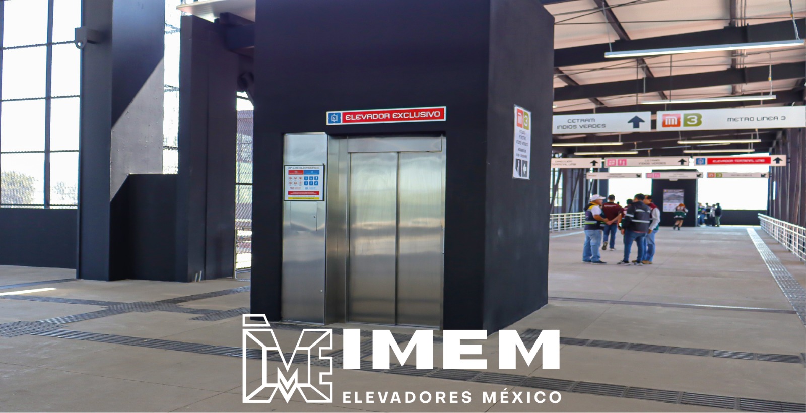  IMEM ELEVADORES MÉXICO LLEVA A CABO LA ENTREGA DE ELEVADORES EN EL NUEVO CETRAM INDIOS VERDES
					