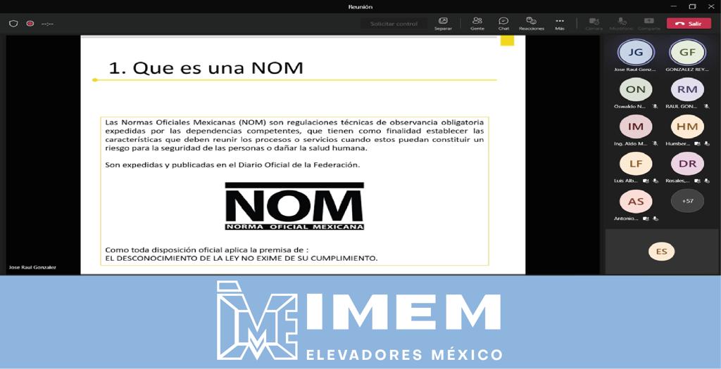  IMEM FORMO PARTE DE LA ACTUALIZACIÓN DE LA NOM-053-SE-2020 Y TUVO SU PRIMERA AUDITORIA POR PARTE DE LA AME3
					