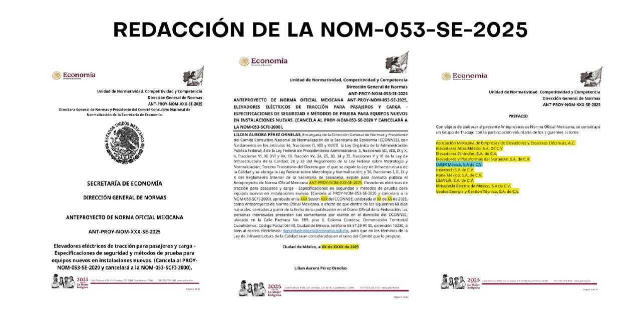  IMEM ELEVADORES MÉXICO REFUERZA SU COMPROMISO CON LA CALIDAD Y LA SEGURIDAD
			